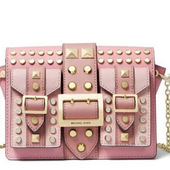 EARLY BLACK FRIDAY !MICHAEL KORS-pink and gold . Pockets 
 Hayden bag - Picture 4 of 6